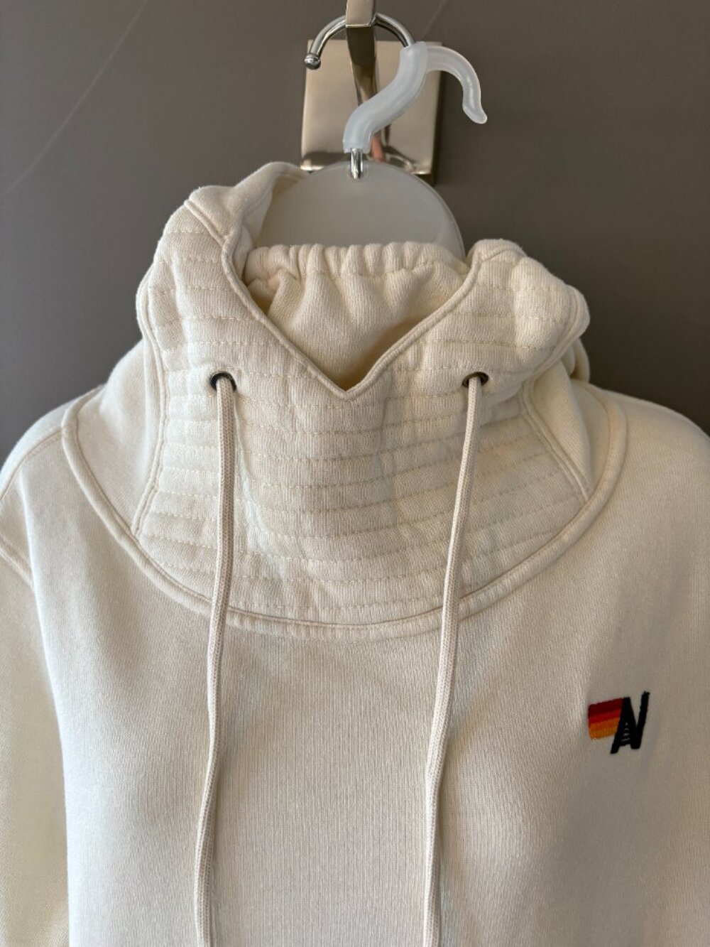 Aviator Nation Ninja Pullover Hoodie - Vintage White - Size Medium - Picture 5 of 11
